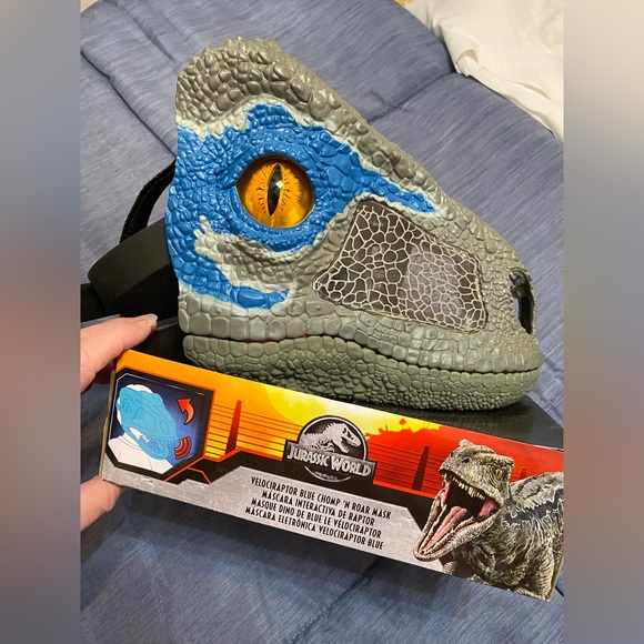 Other - Velociraptor Blue  Kids Mask Jurassic Park NIB